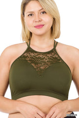 Lace Bralette with Pads - PLUS