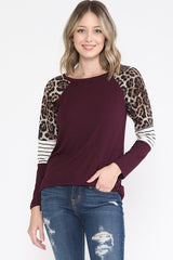 Leopard Shoulder Top