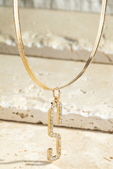Initial Crystal Necklace