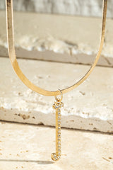 Initial Crystal Necklace