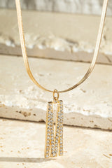 Initial Crystal Necklace