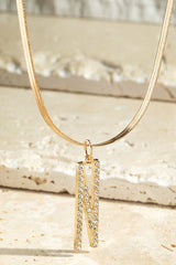Initial Crystal Necklace
