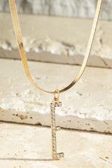 Initial Crystal Necklace