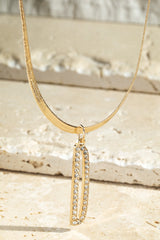 Initial Crystal Necklace