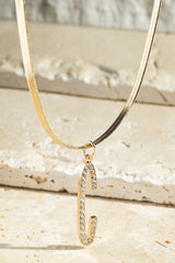 Initial Crystal Necklace