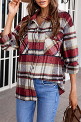 Plaid Pocketed Shirt/Shacket