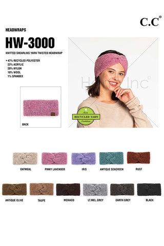 C.C Shearling Twisted Headwrap