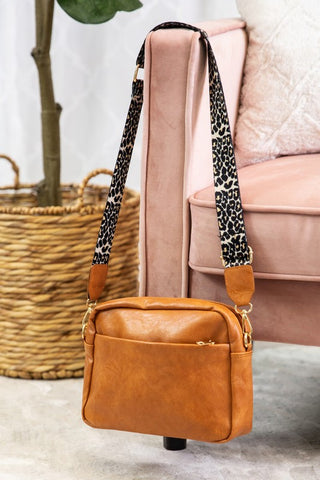 Crossbody Leopard Strap Handbag