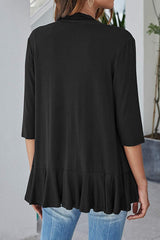 Lightweight Open Front Cardigan