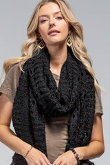 Open Knit Oblong Scarf