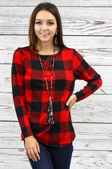 Buffalo Plaid Top