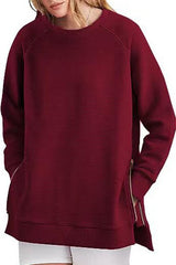 Round Neck Oversized Sweatshirt