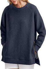 Round Neck Oversized Sweatshirt