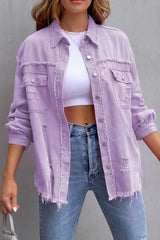 Rugged And Torn Denim Jacket