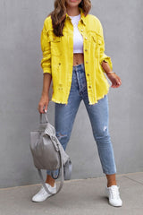 Rugged And Torn Denim Jacket