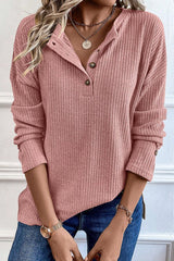 Textured Henley Top