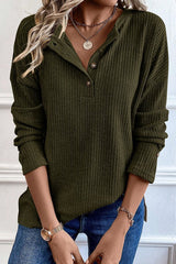 Textured Henley Top