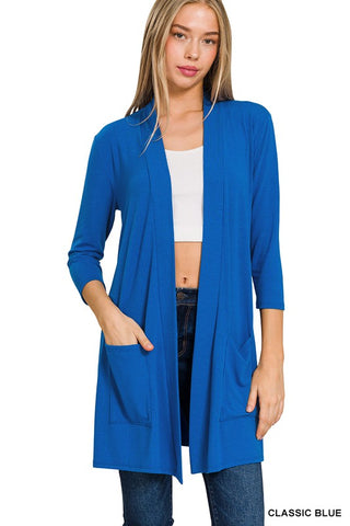 Slouchy Pocket Open Cardigan