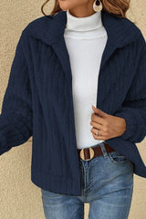 Plush Cardigan Collar Jacket