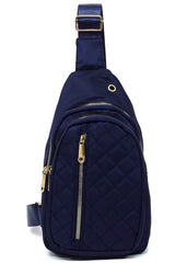 Nylon Quilted Sling Bag