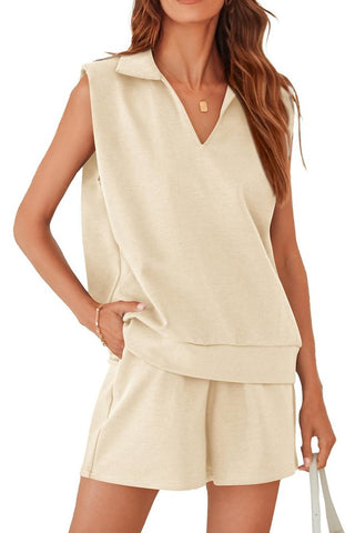 Sleeveless Sportswear Shorts Set