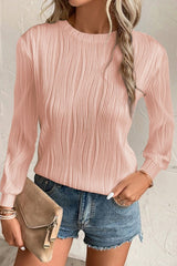 Wavy Long Sleeve Top