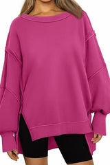Quilted Patchwork Exposed Seam Sweatshirt