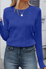 Wavy Textured Pullover