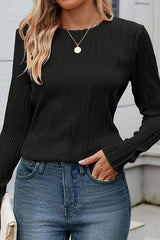 Wavy Textured Pullover