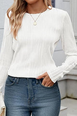 Wavy Textured Pullover