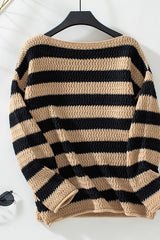 Round Neck Stripe Sweater