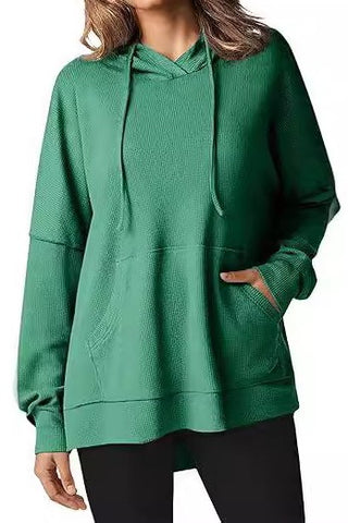 Waffle Long Sleeve Hoodie