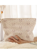 Corduroy Makeup Bag Pouch