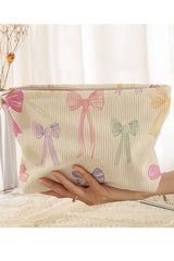 Corduroy Makeup Bag Pouch