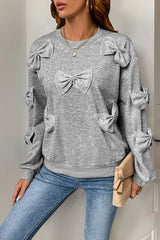 Bows Embellished Sweatshirt