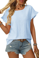 Round Neck "Sweet Girl" Short Sleeved Top