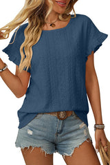 Round Neck "Sweet Girl" Short Sleeved Top