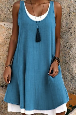 Sleeveless Layered Dress