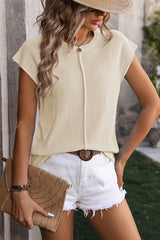 Knit Round Neck Top