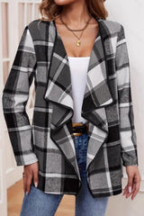Plaid Ruffle Jacket
