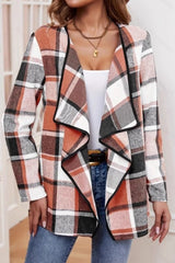 Plaid Ruffle Jacket