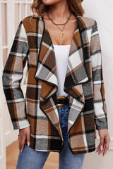 Plaid Ruffle Jacket