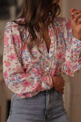 Floral Print Long Sleeve Top