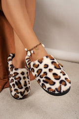 Leopard Plush Slippers