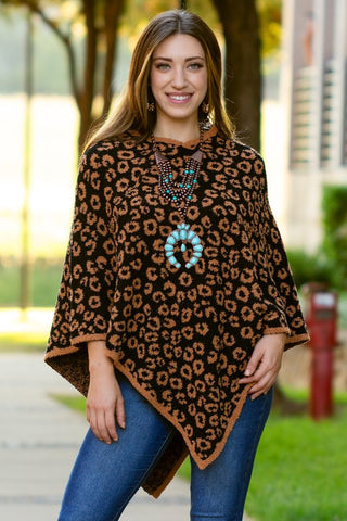 Leopard Poncho