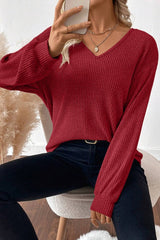 Back Bow Tie Long Sleeve Pullover