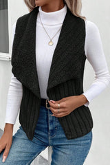 Fluffy Collared Vest