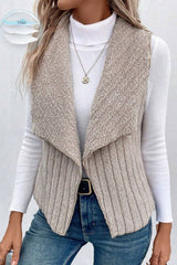 Fluffy Collared Vest