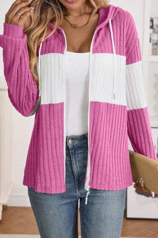 Zip Hooded Cardigan