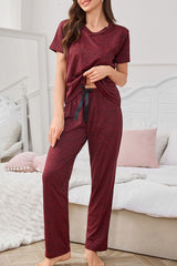 3 Piece Lounge Set Cardigan Top Pants